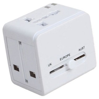 DTAudio 萬國旅行充 USB 1500W功率 三孔輸出, 白色, 1個