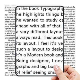 AHOYE 手持大面積超薄led放大鏡 12 x 8.1 x 0.1cm, 透明色, 1個