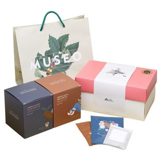카페뮤제오 드립백 커피 코스타리카 12p + 온두라스 12p + 쇼핑백, 1세트