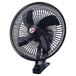 GER 泰 12V 車用搖頭強力風扇 10吋, 黑色, 單一商品