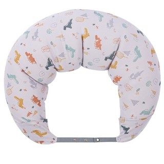 GENNIE'S 奇妮 智能恆溫抗菌月亮枕 恐龍樂園, 沉穩灰