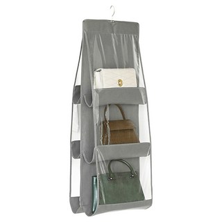 包包收納掛袋 6格 80g, 灰色