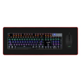 지클릭커 게이밍 키보드 + 마우스 + 장패드 세트, 블랙 청축, GMK-510X+PAD, 일반형