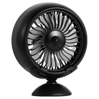 리예 차량용 송풍구 선풍기 + 거치대 세트, 블랙, F102