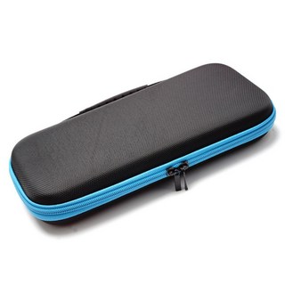 HOHOO 任天堂 Switch2 便攜式 EVA 布面硬殼收納包 保護殼 收納袋 保護套, 1個, 單一商品, 藍色
