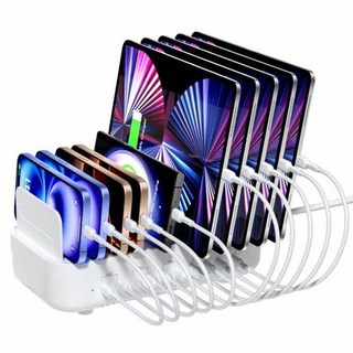 수피 C타입 10포트 올고속 멀티 충전기 CS101, 1개, 화이트