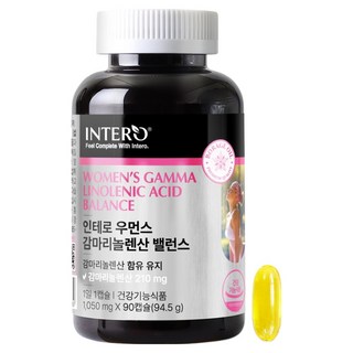INTERO 女士γ-次亞麻油酸平衡膠囊 94.5g, 90錠, 1個