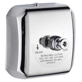 新錸家居 304不鏽鋼隱形伸縮曬衣繩 方形 免釘款 3.8m, 1個, 不鏽鋼色