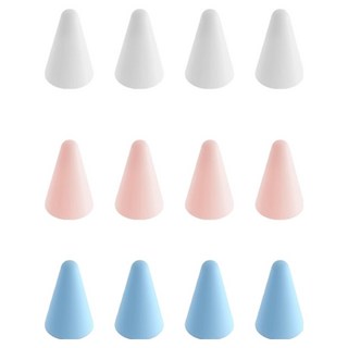 Baseus 倍思 筆暢 觸控筆筆尖矽膠保護殼 輕阻, 1組, 白色 4個 + 藍色 4個 + 粉色 4個