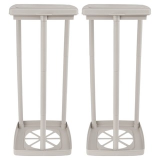 GADAMDA 袋架式框架分類垃圾桶 2入, 煙灰色