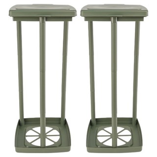 GADAMDA 袋子支撐架 分類回收桶 2入, 橄欖綠