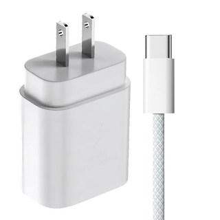 DTAudio 25W充電器 + Type-C to Type-C 充電線 1.5m iPhone專用, 1組, 白色