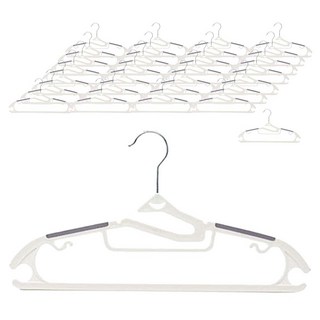Yemil 防滑旋轉衣架, 50個, 白色