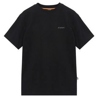 Logo短袖T恤 Y232BUT411, 黑色