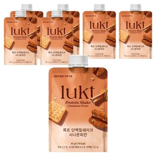 LUKT 蛋白質奶昔 肉桂胡桃, 7個, 45g