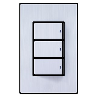 ILSHIN ELECTRIC Charming Nice 黑色 3開1路 開關, 1個