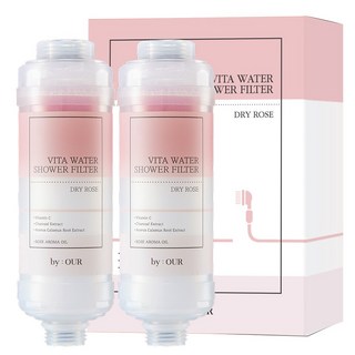 바이아우어 더 안심 비타민 샤워필터, 2개, 드라이로즈향