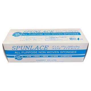 美容紗布 SGS認證 厚款 4吋 x 4吋 x 4PLY, 白色, 1盒