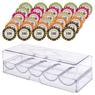 Hooni Gamble 拉斯維加斯撲克籌碼 C 5款 x 20p 套組, 1套, 混合色