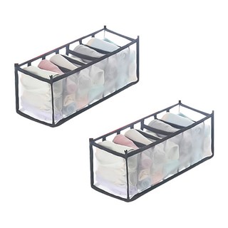 小麥購物 衣物收納格 7格 L1017, 2個, 灰色