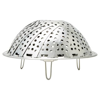 JAJU 스테인리스 접이식 찜기, 26cm, 1개