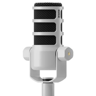 RODE 台灣公司貨 有線廣播級動圈式麥克風, RDPODMIC, 白色
