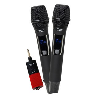 J POWER 杰強國際 震天雷 行動式無線麥克風組 雙機, 黑色, UHF999/888HX
