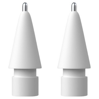 Market Ring 最新 Apple Pencil 筆尖 4.0 第1/2代, 2個, 白色銀尖