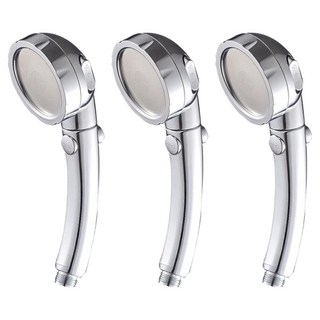 小麥購物 一鍵止水蓮蓬頭 Y725 170g, 3個, 銀色