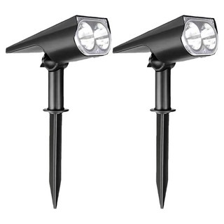 小麥購物 花園草坪免耗電太陽能打光園藝燈 2燈 L994 暖光, 2個