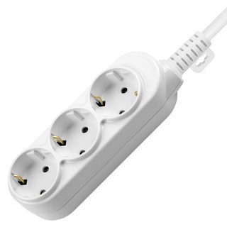 대한이라이트 W라이트 10A 멀티 콘센트 3구 DHM-G3C, 4.5m, 화이트, 1개