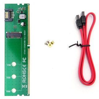 COMS DDR4 轉換器 M.2 NGFF SSD Key B 轉 DDR4 SATA 7P 轉接卡 SATA 傳輸線, KS167, 1個