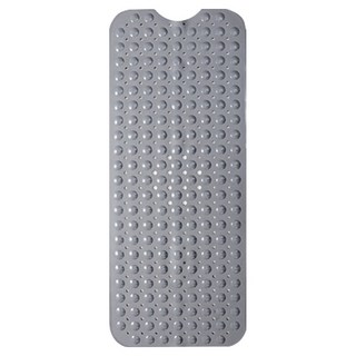 新錸家居 浴室吸盤防滑墊 長形地墊, 1個, 灰色