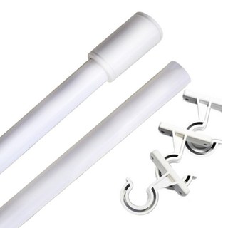 Altri 純色窗簾桿套組, 白色