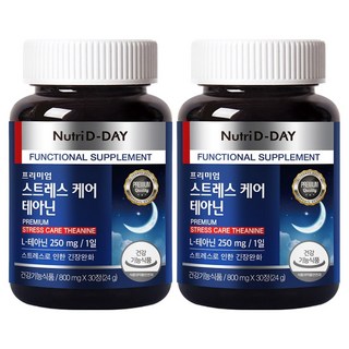 뉴트리디데이 스트레스 케어 테아닌 30정, 24g, 2개
