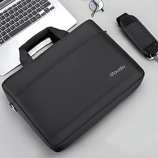 DTAudio 素色電腦包, 黑色, 1個