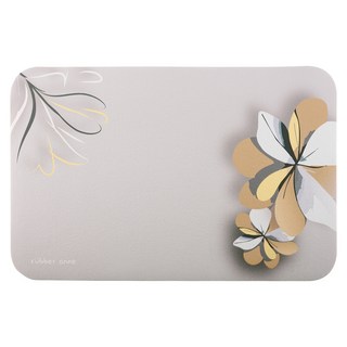 rubber anne 軟式珪藻土吸水地墊 風韻之境, 淡灰色