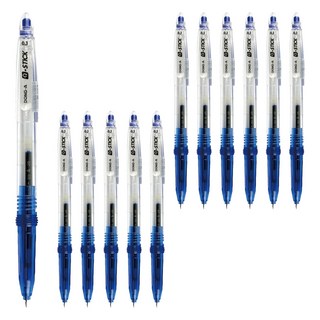 DONG-A Q Stick 0.3mm 原子筆, 藍色, 12個