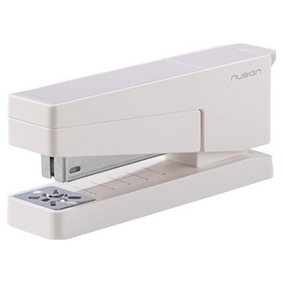 NUSIGN 可調節角度360度旋轉式簡易釘書機, 白色, 1個