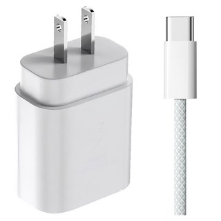 DTAudio iPhone專用快充組 25W充電頭 + Type-C to Type-C充電線 0.3m iPhone15 後皆可使用, 1組, 白色