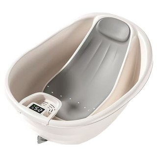 맘스아이 다움 온도감지 아기욕조, 그레이