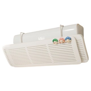 Pickdeal 免動力高級冷氣擋風板 奶油白 + 三口之家, 1個, 單一商品