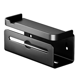 HOUDER 雙抽衛生紙置物架 加長款 28 x 10.5 x 12cm, 黑色, 1個