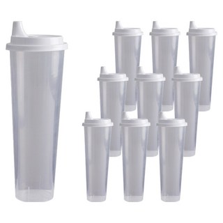 바나나빌딩 일상곳곳 다회용 밀폐용기 물컵, 10개, 1L