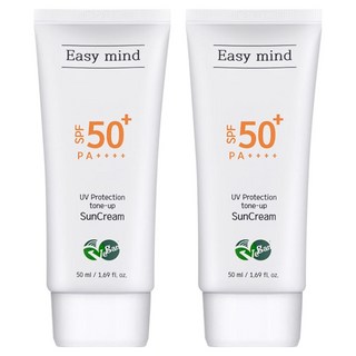 EasyMind 白樺樹無機防曬提亮素顏隔離霜 SPF50+ PA++++, 50ml, 2條