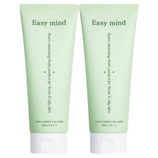 EasyMind 抗痘水楊酸BHA泡沫潔面乳, 2個, 200ml