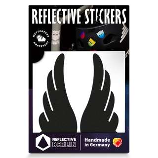 反光柏林 反光貼紙 Decal Wings, 1個, 黑色