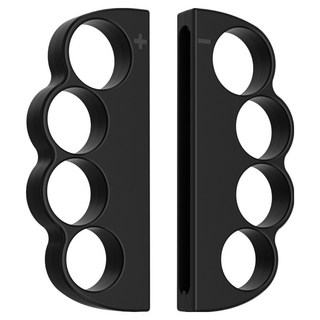 HOHOO 任天堂 Switch 2 Joy-Con 拳擊指虎握把 保護殼 拳擊握把, 2個, 單一商品, 黑色