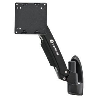 ErgoGrade 快拆式鋁合金單旋臂壁掛式螢幕支架 EGATW10Q, 黑色, 1個
