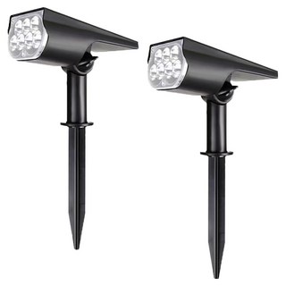 小麥購物 花園草坪免耗電太陽能打光園藝燈 7燈 L994 暖光, 2個